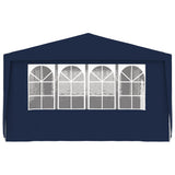 NNEVL Professional Party Tent with Side Walls 4x9 m Blue 90 g/m²