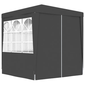 NNEVL Professional Party Tent with Side Walls 2x2 m Anthracite 90 g/m²