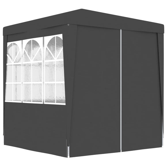 NNEVL Professional Party Tent with Side Walls 2x2 m Anthracite 90 g/m²