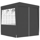 NNEVL Professional Party Tent with Side Walls 2x2 m Anthracite 90 g/m²