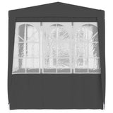 NNEVL Professional Party Tent with Side Walls 2x2 m Anthracite 90 g/m²