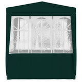 NNEVL Professional Party Tent with Side Walls 2x2 m Green 90 g/m²