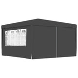 NNEVL Professional Party Tent with Side Walls 4x4 m Anthracite 90 g/m²