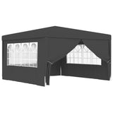 NNEVL Professional Party Tent with Side Walls 4x4 m Anthracite 90 g/m²