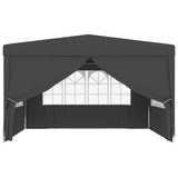 NNEVL Professional Party Tent with Side Walls 4x4 m Anthracite 90 g/m²