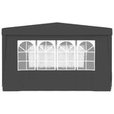 NNEVL Professional Party Tent with Side Walls 4x4 m Anthracite 90 g/m²
