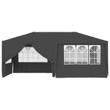 NNEVL Professional Party Tent with Side Walls 4x6 m Anthracite 90 g/m²