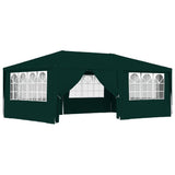 NNEVL Professional Party Tent with Side Walls 4x6 m Green 90 g/m²