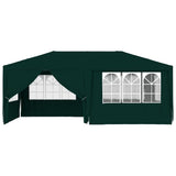 NNEVL Professional Party Tent with Side Walls 4x6 m Green 90 g/m²