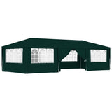 NNEVL Professional Party Tent with Side Walls 4x9 m Green 90 g/m²