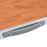 NNEVL Foldable Camping Table Aluminium 120x60 cm
