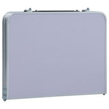 NNEVL Folding Camping Table White Aluminium 60x40 cm