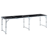NNEVL Folding Beer Pong Table 240 cm Black
