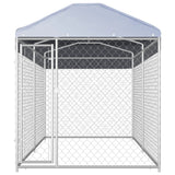 NNEVL Outdoor Dog Kennel with Canopy Top 382x192x225 cm