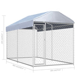 NNEVL Outdoor Dog Kennel with Canopy Top 382x192x225 cm