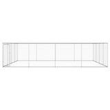NNEVL Outdoor Dog Kennel Galvanised Steel 760x760x185 cm