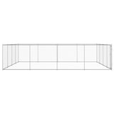 NNEVL Outdoor Dog Kennel Galvanised Steel 760x760x185 cm
