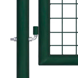 NNEVL Fence Gate Steel 100x150 cm Green