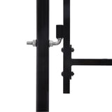 NNEVL Double Door Fence Gate with Spear Top 400x200 cm