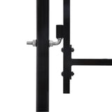NNEVL Double Door Fence Gate with Spear Top 400x248 cm