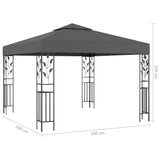 NNEVL Gazebo 3x3 m Anthracite