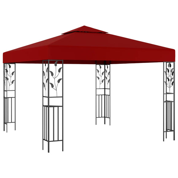 NNEVL Gazebo 3x3 m Wine Red