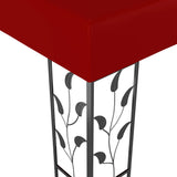 NNEVL Gazebo 3x3 m Wine Red