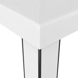 NNEVL Gazebo with Double Roof 3x6 m White