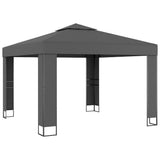 NNEVL Gazebo with Double Roof 3x3 m Anthracite