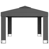 NNEVL Gazebo with Double Roof 3x3 m Anthracite