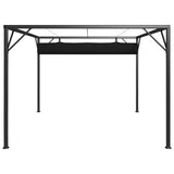 NNEVL Garden Gazebo with Retractable Roof Canopy 3x3 m Anthracite
