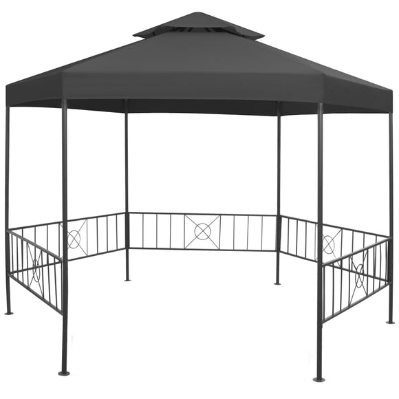NNEVL Garden Gazebo 323x275x265 cm Anthracite