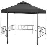 NNEVL Garden Gazebo 323x275x265 cm Anthracite