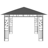 NNEVL Gazebo with Mosquito Net 3x3x2.73 m Anthracite 180 g/m²