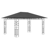 NNEVL Gazebo with Mosquito Net 4x3x2.73 m Anthracite 180 g/m²