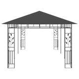 NNEVL Gazebo with Mosquito Net 6x3x2.73 m Anthracite