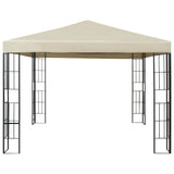 NNEVL Gazebo 3x3 m Cream