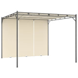 NNEVL Garden Gazebo with Side Curtain 3x3x2.25m Cream