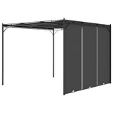 NNEVL Garden Gazebo with Side Curtain 3x3x2.25 m Anthracite