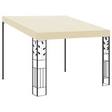 NNEVL Wall-mounted Gazebo 3x3x2.5 m Cream
