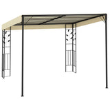 NNEVL Wall-mounted Gazebo 3x3x2.5 m Cream