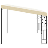 NNEVL Wall-mounted Gazebo 3x3x2.5 m Cream