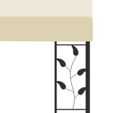 NNEVL Wall-mounted Gazebo 3x3x2.5 m Cream