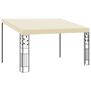 NNEVL Wall-mounted Gazebo 4x3x2.5 m Cream