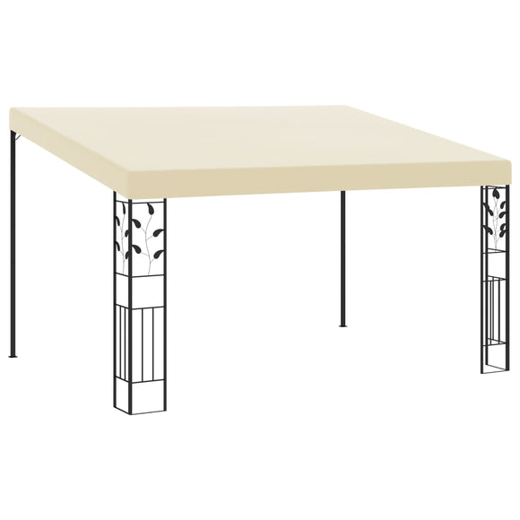 NNEVL Wall-mounted Gazebo 4x3x2.5 m Cream