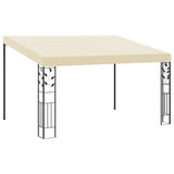 NNEVL Wall-mounted Gazebo 4x3x2.5 m Cream