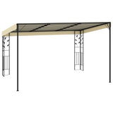 NNEVL Wall-mounted Gazebo 4x3x2.5 m Cream