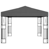 NNEVL Gazebo 3x3 m Anthracite Fabric