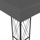 NNEVL Gazebo 3x3 m Anthracite Fabric