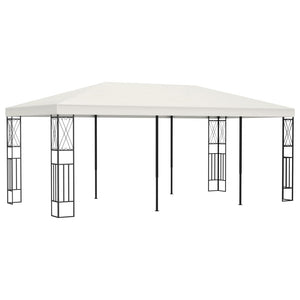 NNEVL Gazebo 3x6 m Cream Fabric